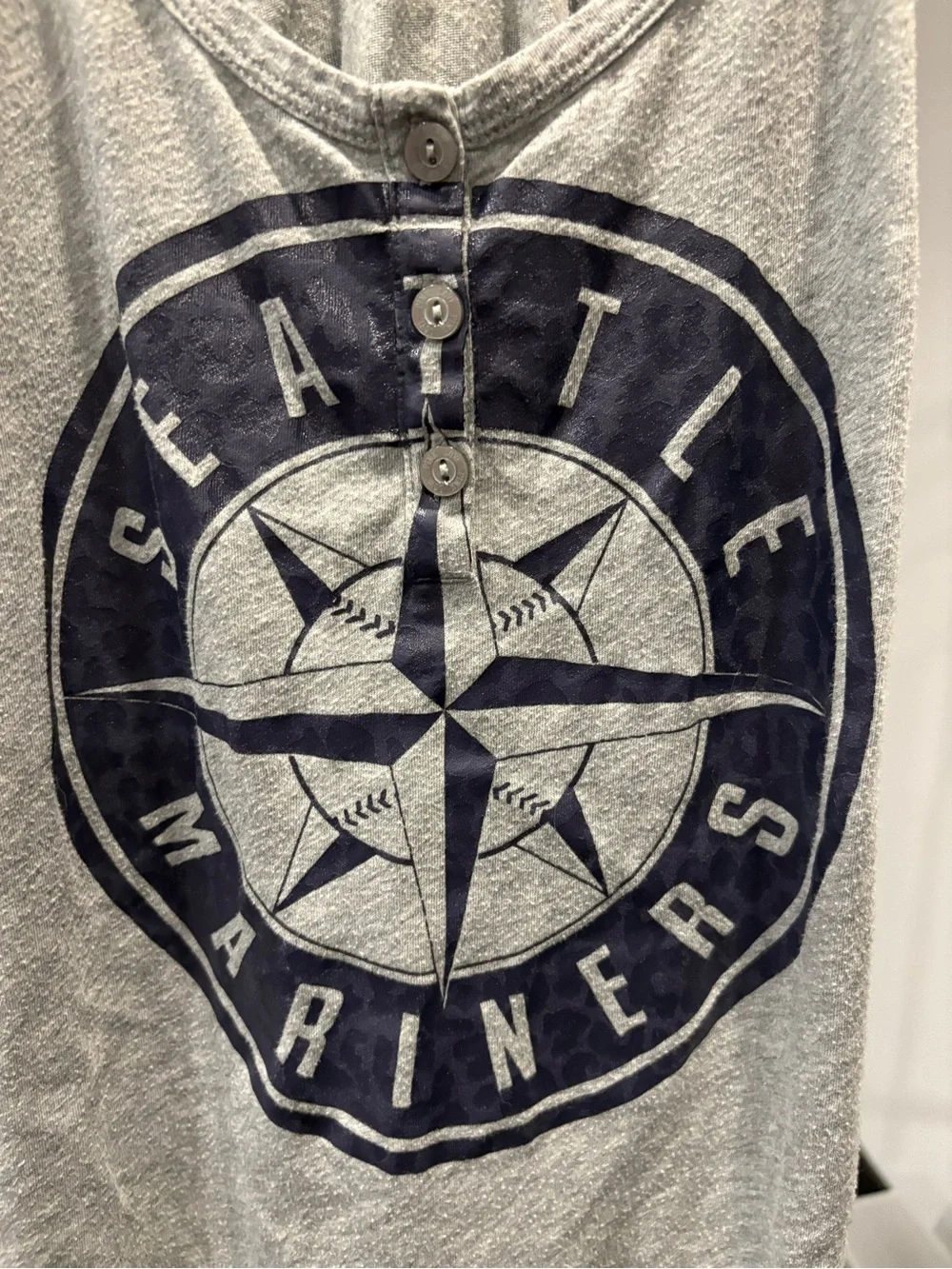 PINK Victoria's Secret Gray Seattle Mariners Tank & Navy-Trim Bikini Briefs NWOT